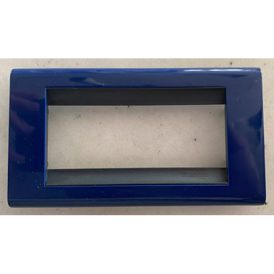 PLACCA BTICINO LIVING CLASSIC4P BLU COBALTO
