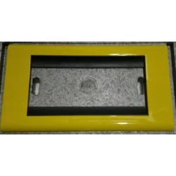 PLACCA BTICINO LIVING CLASSIC 4P GIALLO
