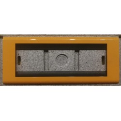PLACCA BTICINO LIVING CLASSIC 6P GIALLO