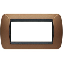 PLACCA 4 MODULI bTICINO BRONZO OSSIDATO