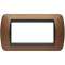 PLACCA 4 MODULI bTICINO BRONZO OSSIDATO