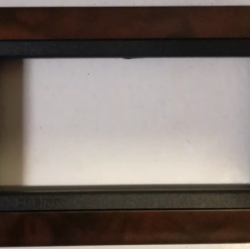 PLACCA BTICINO LIVING 4P LEGNO RADICA DI NOCE