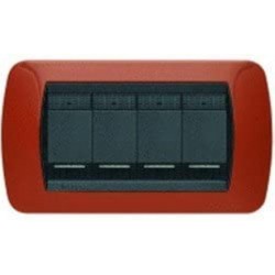 PLACCA 4 MODULI bTICINO TERRACOTTA
