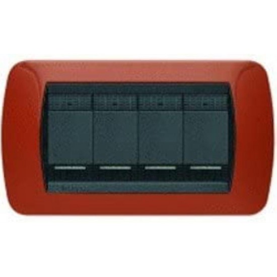 PLACCA 4 MODULI bTICINO TERRACOTTA PLACCA 4 MODULI bTICINO TERRACOTTA