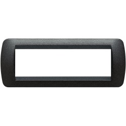 PLACCA 7 MODULI bTICINO GRAFITE NERO