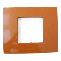 Placca 2 Moduli terracotta lucente