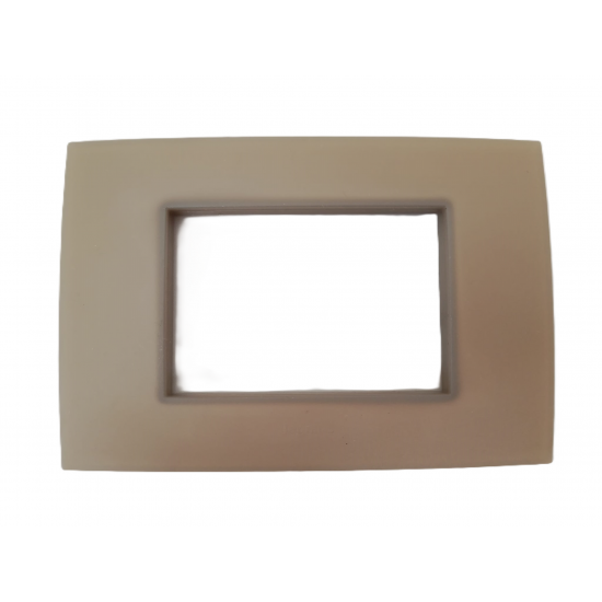 Placca 3 Moduli seppia ombrata Placca 3 Moduli seppia ombrata