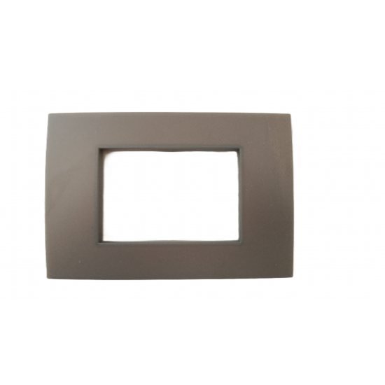 Placca 3 Moduli fumè ombrata