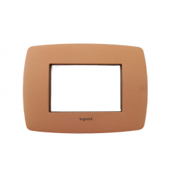 Placca 3 Moduli VT terra arancio