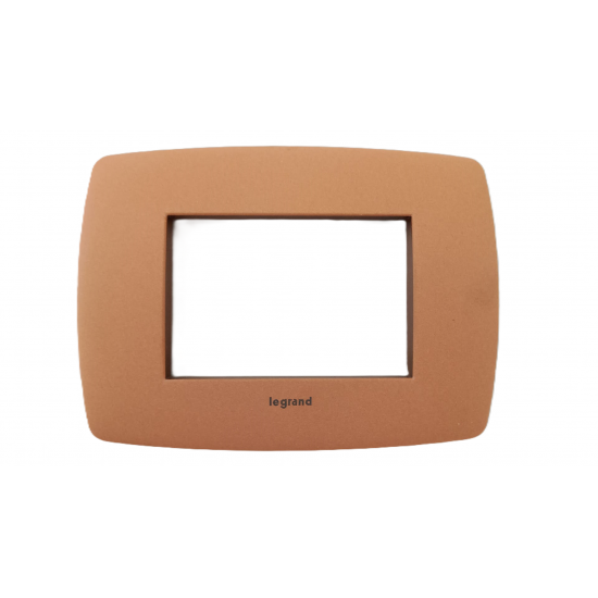Placca 3 Moduli VT terra arancio Placca 3 Moduli VT terra arancio