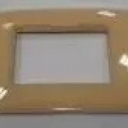 Placca 3 Moduli giallo paglia
