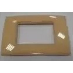 Placca 3 Moduli giallo paglia