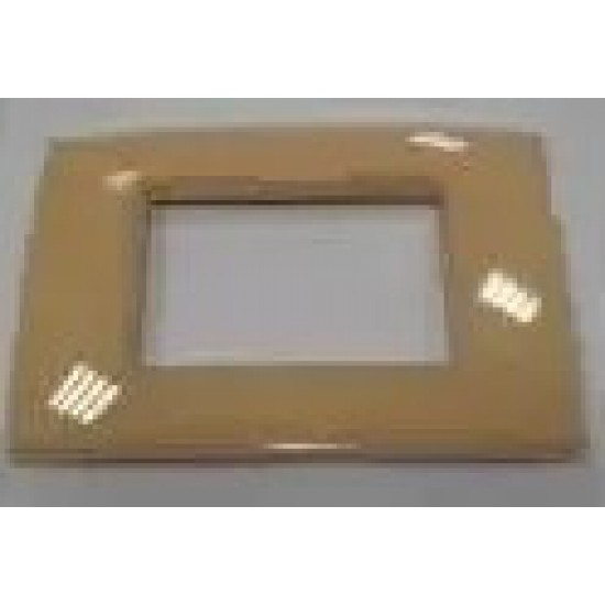 Placca 3 Moduli giallo paglia Placca 3 Moduli giallo paglia