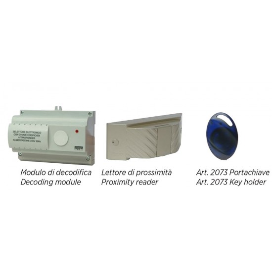 Selettore APRI/CHIUDI per esterno con transponder