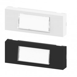 Pulsante portanome illuminabile per impianti a campanello