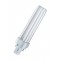 Lampada fluorescente compatta G24d-2 PIN 13W 3000k DULUX D