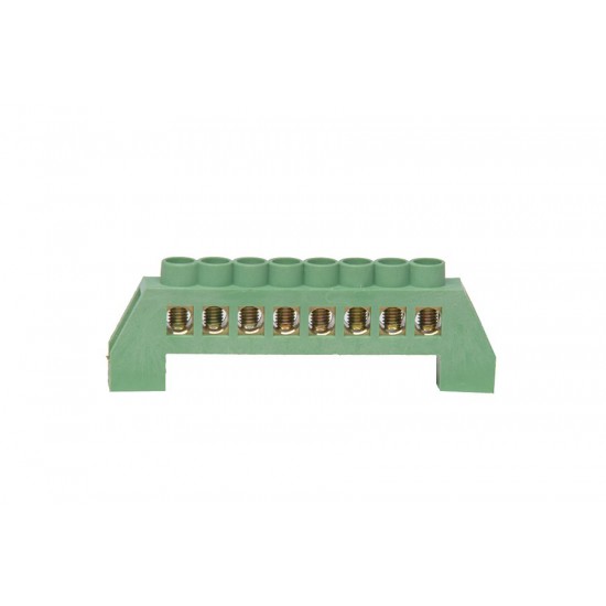 Morsettiera equipotenziale con protezione e fissaggio di messa a terra rapido sulla lamiera Morsettiera equipotenziale con protezione e fissaggio di messa a terra rapido sulla lamiera