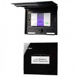 noLook ZIPPO: Targa luminosa per chiamata da pianerottolo NERO