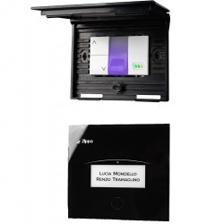 noLook ZIPPO: Targa luminosa per chiamata da pianerottolo NERO