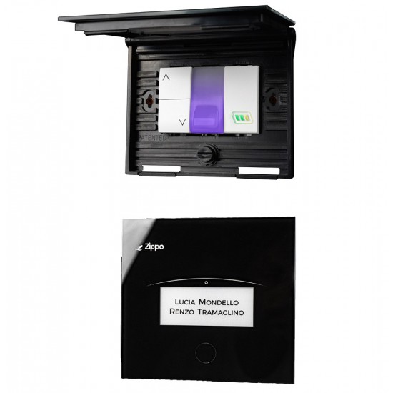 noLook ZIPPO: Targa luminosa per chiamata da pianerottolo NERO noLook ZIPPO: Targa luminosa per chiamata da pianerottolo NERO