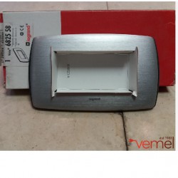 PLACCA ALLUMINIO STRIATA 4MODULI