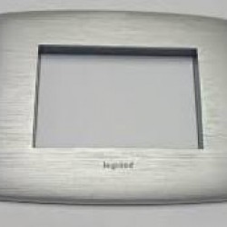 PLACCA VELA TONDA - ALLUMINIO STRIATA - 6 MODUL