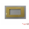 Placca vela quadra 4 moduli colore crema lucente