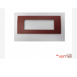 VELA Quadra-Placca Red Japan 6 moduli