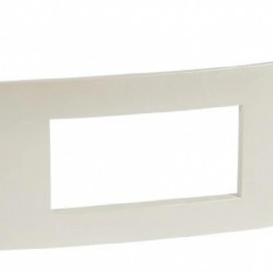 PLACCA  LEGRAND VELA QUADRATA 4 MODULI BIANCA 