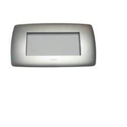 Placca Vela Tonda - 6 Moduli Silver - LEG 685796