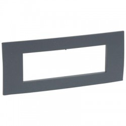 Placca VELA quadra - antracite 6 moduli