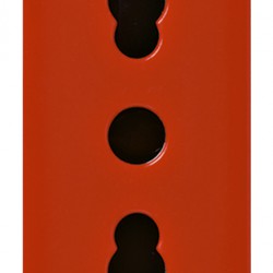 Presa 2P+T 16A P17/11 rosso