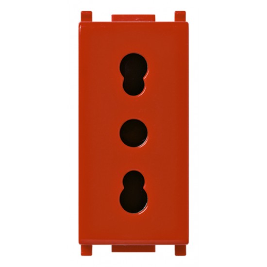 Presa 2P+T 16A P17/11 rosso Presa 2P+T 16A P17/11 rosso