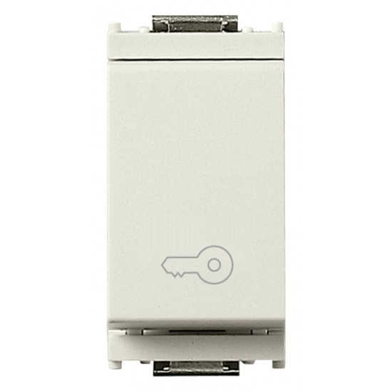 Pulsante 1P NO 10A chiave bianco Pulsante 1P NO 10A chiave bianco