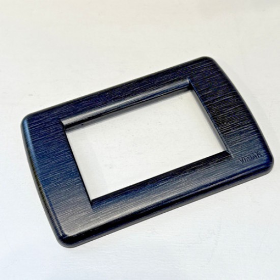 Placca Rondò 4M nero satinato