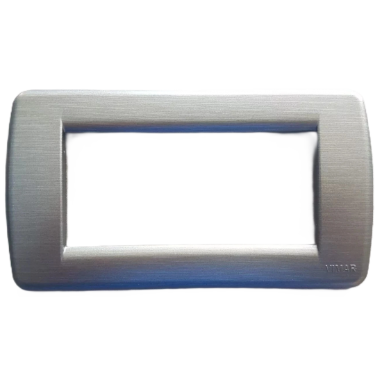 Placca Rondò 4M grigio satinato