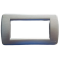 Placca Rondò 4M grigio satinato