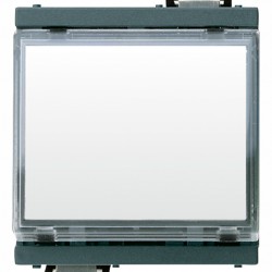 Pulsante targh. 1P NO 10A 12-24V grigio