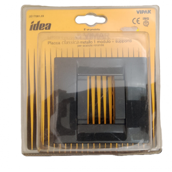 Placca Classica 1M antracite metallizzato Placca Classica 1M antracite metallizzato