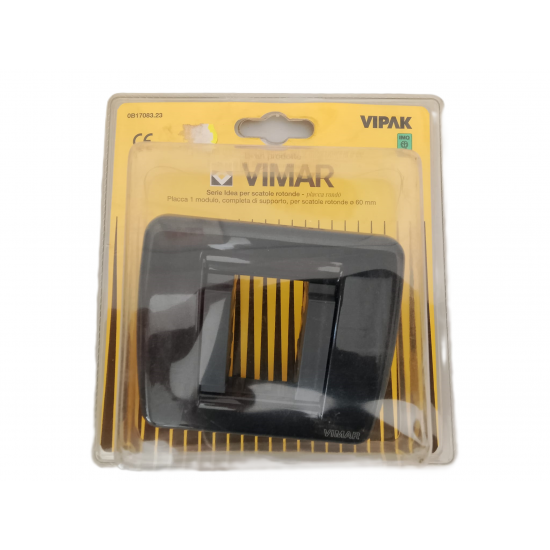 Placca Rondò 1M antracite metallizzato Placca Rondò 1M antracite metallizzato