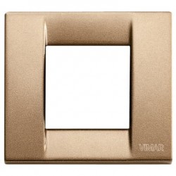 PLACCA 1/2 MODULI BRONZO METALLICO