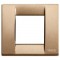PLACCA 1/2 MODULI BRONZO METALLICO