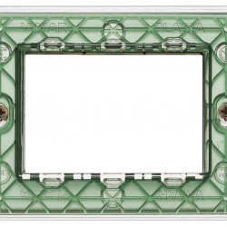 PLACCA 3 MODULI TECNOPOLIMERO COLORE REFLEX ARIA