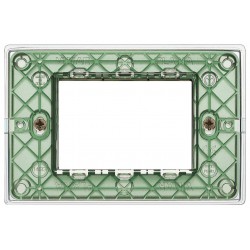PLACCA 3 MODULI TECNOPOLIMERO COLORE REFLEX ARIA